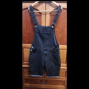 Source Unknown Black Denim Jumpsuit